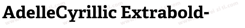 AdelleCyrillic Extrabold字体转换